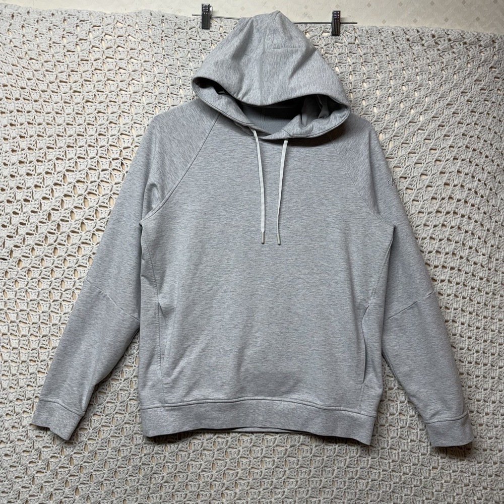 Lululemon Pullover Hoodie Mens Sz‎ L Gray Hearthed Sweatshirt Performance